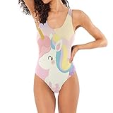 Women's Swimsuits - Cute Unicorn Print One Piece U