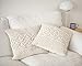 Dahey Throw Pillow Cover Macrame Pillow Case Decorative Cushion Cover for Bed Sofa Couch Bench Car Boho Home Decor,Set of 2(Pillow Inserts Not Included),17 Inches