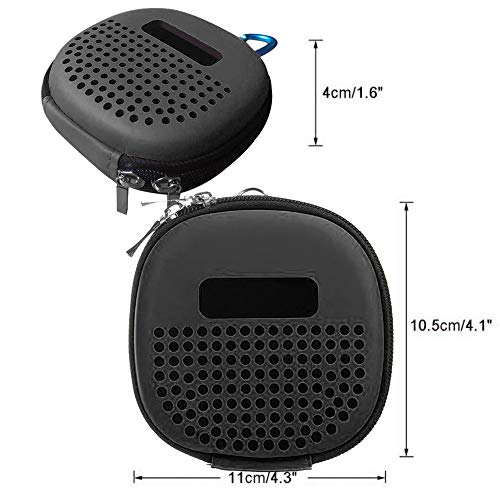 Huangou ❤ Bluetooth Speaker Case ❤ Shock Proof Carry EVA Storage Case Bag for Bose Soundlink Micro Bluetooth (Black, 11×10.5×4CM) - Thumbnail 3