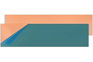 Uxney Copper Sheet Metal,2" x 8"-18 Gauge(1mm) Thickness,99.9% Pure Copper Plates for DIY, Jewelry, Electrical, Repair, Industrial(2 Pac