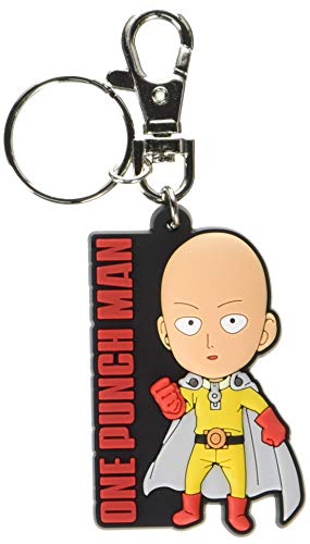 Great Eastern Animation One Punch Man Sd Saitama Standing PVC Keychain