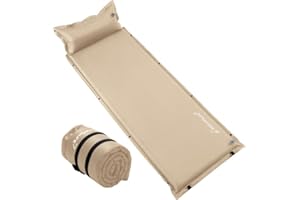 Clostnature Self Inflating Sleeping Pad for Camping - 1.5/2/3 inch Camping Pad, Lightweight Inflatable Camping Mattress Pad, Insulated Foam Sleeping Mat for Backpacking, Tent, Hammock