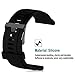 Suuto Traverse/Traverse Alpha GPS Outdoor Watch Band - Feskio Replacement Soft Silicone Wrist Watch Strap with Screwdrivers and Lug Adapters for Suuto Traverse/Traverse Alpha GPS Outdoor Watch