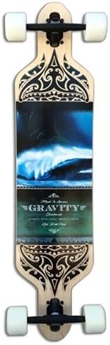 Gravity Drop Carve 41 Olas Azules 9.5x41 Complete Longboard Skateboard