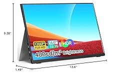WGK Portable Monitor 14 Inch FHD1200P Ultra-Slim