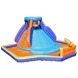 Sportspower Battle Ridge Inflatable Water Slide with Water Cannons and Climbing Wall
