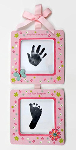 stepping stones baby's first prints frame