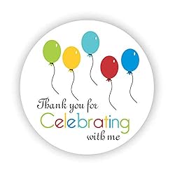 Birthday Cake Favor Stickers - Baby Shower Stickers