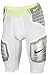 Nike Pro Combat Hyperstrong Compression Hard Plate Football (Medium, White/White/Volt/Volt)