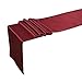 Ling's moment 12 x 108 Inch Satin Table Runner Maroon, Burgundy, Dark Red, Pack of 1, For Wedding Banquet Decorations, Bridal Shower, Christmas, Birthday, Graduation, Prom, Party Table Decor