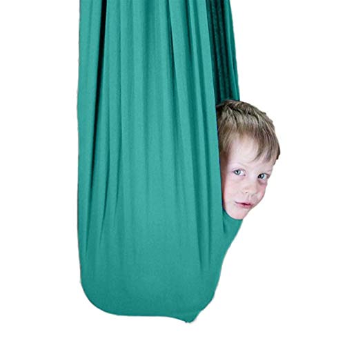 ZCXBHD Kinder Schwingen Hängematte Indoor Schaukel Elastisch Cuddle Hammock Sensory Swing Ideal für ADHS, Asperger und…