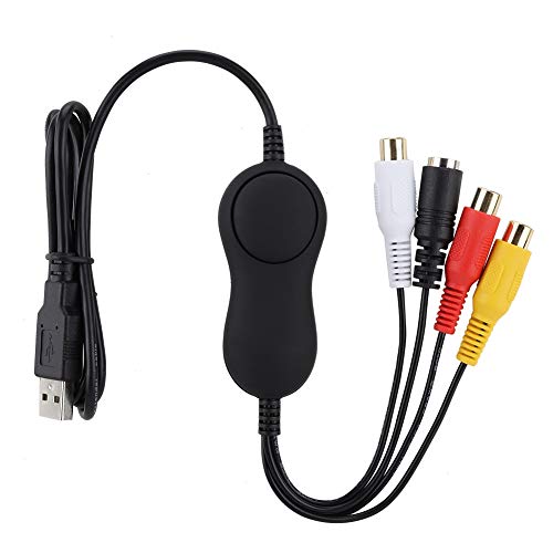 Garsent Video Capture Card, USB2.0 Video Capture Card Analog Video Grabber HD Recorder Support NTSC, PAL TV video format for WINDOWS/Mac/Linux.