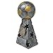 Soccer Star Silver Tower Trophy - Futbol Star Award - 7.5 Inch Tall - Engraved Plate on Request - Decade Awards