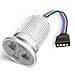 12V 9W RGB 3-in-1 LED Light Bulbs - Color Changing LED Spotlight - DMX Compatible, Memory Function, 45 Degree Beam Angle