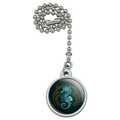 GRAPHICS & MORE Blue Seahorse Kelp Ceiling Fan Light Pull Chain