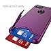 Teelevo Wallet Case for Google Pixel 2 XL, Dual Layer Case with Card Slot Holder and Kickstand for Google Pixel 2 XL - Purple