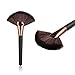 Toraway Pro Large Fan Goat Hair Blush Face Powder Foundation Makeup Brush Coffee