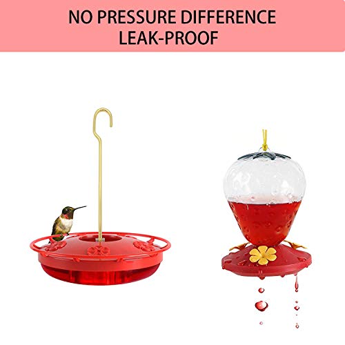 Hummingbird Feeders for Outdoors 2 Pack,LeakProof Bird Feeder for