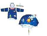 Kidorable Space Hero Rain Coat and Umbrella set