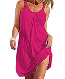 2017 Summer Women Fashion Casual Dresses Beach Cover up (Large, GRASS GREEN)