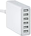 Amazon Basics 60W 6-Port Multi USB Wall Charger, White