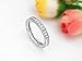 SOMEN TUNGSTEN 925 Sterling Silver Rings Cubic Zirconia Eternity Engagement Wedding Band Width 3MM Size 4-10