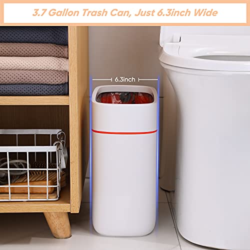 MOPALL Under Sink Trash Can Without Lid | Office Garbage Bins for Near ...