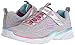 Skechers Kids Girls' Swirly Shimmer Time Running Shoe,Light Gray/Multi,