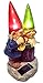 Loving Couple Garden Gnome Holding Hearts and Flower Garden Solar Light