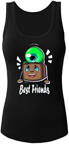 Tiny Box Tim and Septiceye Sam Custom Women's Tank Top Sleeveless Tee by Hkhoodies (Black)