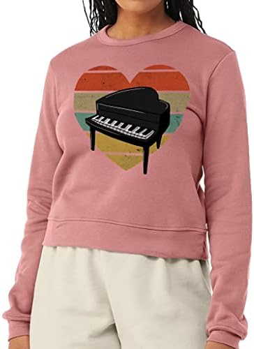 Artfish Women's Crewneck Long Sleeve Crop Hoodie Workout Gym