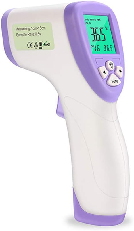 GAYBJ Forehead Thermometer, Baby Adult Non-contact Measurement Device, Infrared Digital Thermometer,Blue