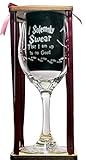 I Solemnly Swear That I Am Up To No Good Stemmed Wine Glass with Charm and Presentation Packaging