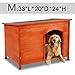 Tangkula Dog House Pets Products Pet Extreme Log Cabin Weather Resistant Home Outdoor (M)