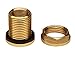 RAINPAL BBF020 LF Compliant Brass Bulkhead Tank Fitting (Double Female 1/2” NPT and Male 3/4