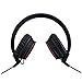 Kids Bluetooth Headphones Foldable Volume Limiting Wireless/Wired Stereo On Ear HD Headset with SD Card FM Radio in-line Volume Control Microphone for Children Adults (Black)