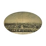 CafePress - Sacramento Antique Map Oval Sticker - Oval Bumper Sticker, Euro Oval Car Decal