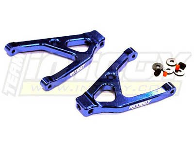 Integy Hobby RC Model T3420BLUE Alloy Rear Upper Arms for 1/16 Traxxas Slash VXL & Rally