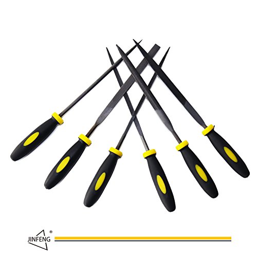 JinFeng Needle File Set(6 PIECE HIGH CARBON STEEL PRECISION)Hand Metal Tools