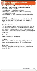 HG Carpet & Upholstery Cleaner 1L with Dirt Repellent view 5