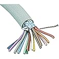 Jameco Valuepro SC25-100VP Multi-Conductor Cable, Shielded, 25 Conductor, 24 AWG, 100' L x 9 mm Dia, Gray