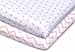 Ely's & Co Pack n Play , Portable mini Crib Sheet Set 100% Jersey Cotton Pink Chevron and Polka Dots for Baby Girl, 2 Pack
