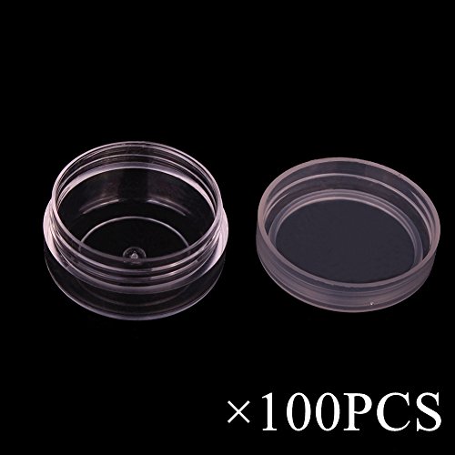 Tiny Sample Containers 3 Gram Sample Jars 100pcs Makeup Sample Containers with Lids
