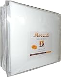 Mezzati 1800 Thread Count Brushed Microfiber Luxury Linen Bed Sheets Set, King, White