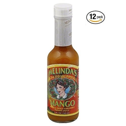Melinda's Mango Habanero Hot Pepper Sauce, 5-ounce Jars (Case of 12)