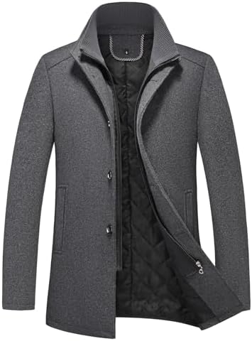 Amazon.com: Winter Warmer Lightweight Men's Classic Stand Collar
