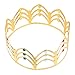 BLUE PANDA 2-Pack of Princess Crown Tiara and Imitation Scepter - Princess Fairy Wand and Imitation Royal Rhinestone Crown for Kids, Little Girls, Gold
