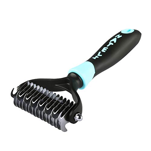 HATELI Self Cleaning Pet Slicker Brush Grooming Hair Deshedding Brush