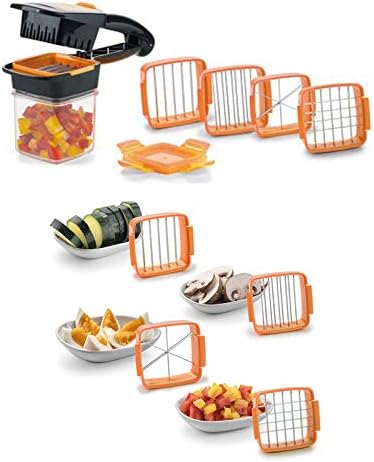 Princess Eliza Genius Quick Set,Vegetable cutter,Fruit cutter,Slicer,Onion cutter,Column cutter,Egg cutter,Potato cutter,Dice cutter,Multi cutter,Crusher