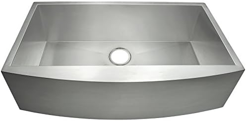 Golden Vantage Farmhouse Apron Mount 33-inch Kitchen Sink 18 Gauge Stainless Steel Single Bowl Handmade Kitchen Sink 33" x 22" x9"